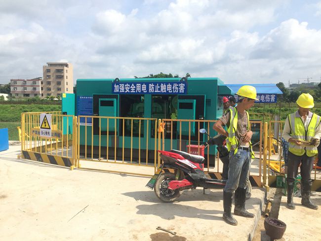 中国交建发电机使用现场